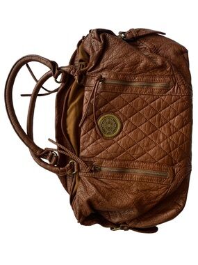 Bohemian Witchy Western Travel Tan Everyday Casual Quilted Medium Size Purse